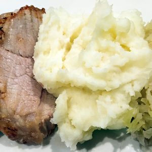 A New Year's Day Tradition: Roast Pork, Mashed Potatoes & Sauerkraut