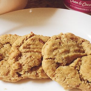 Crave-worthy Cranberry & Coconut Peanut Butter Cookies