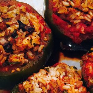 The Art of Becoming Vegetarian: Meatless Stuffed Peppers